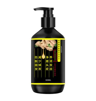 Original Herbal Ginger Hair Growth Shampoo for Women and Men - Organic Instant Coverage Shampoo 300ml