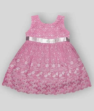 LITTLE PANDA Baby Girls Chiffon Frocks ( Yellow )