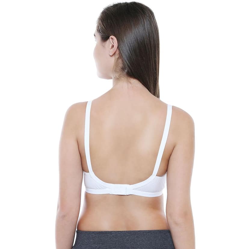Bodycare Women Cotton Full Coverage Non Padded Regular Bra Pack - 2 E5501BW-BLACK-WHITE view 5