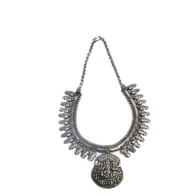 Tribes India Temple God Design Necklace