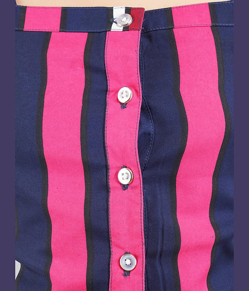 Being Naughty Pack of 1 Girls Polyester Top With Capris ( Multicolor ) view 2