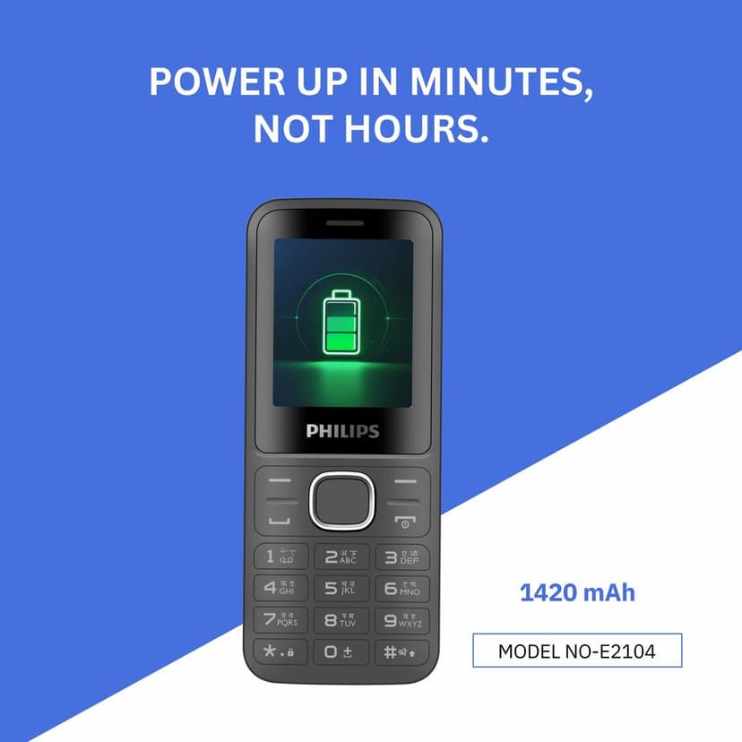 Philips E2104 Keypad Mobile Phone view 4