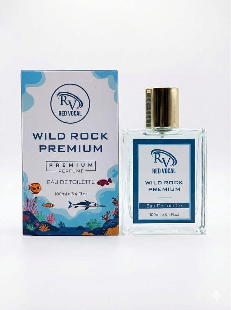Red Vocal Wild Rock Premium Perfume Eau De Toilette for Men – 100ml Bold, Fresh & Long-Lasting