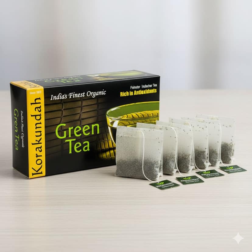 KORAKUNDAH Organic Green Tea (25 Dip Bags) view 6