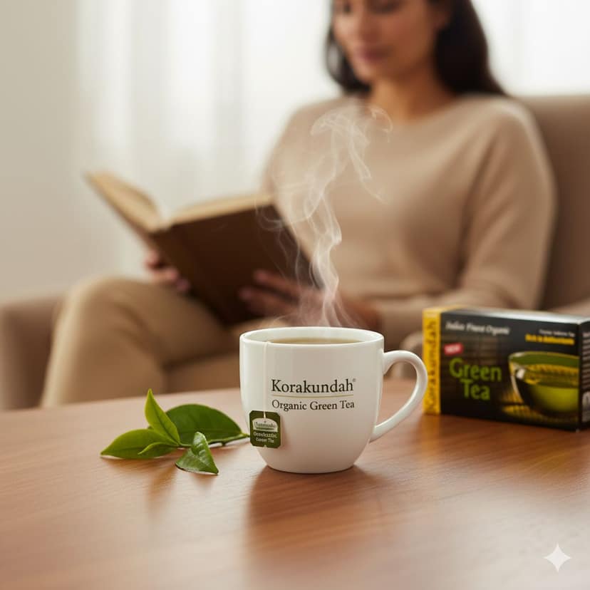 KORAKUNDAH Organic Green Tea (25 Dip Bags) view 7