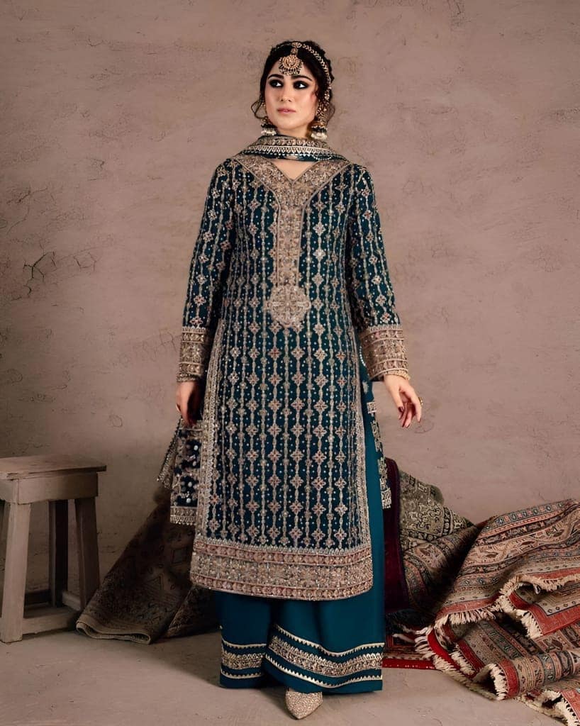 Palazzo Suit Set Ready to wear indian salwar kameez Dupatta for women anarkali designer pakistani dresses Festival 3 piece view 2