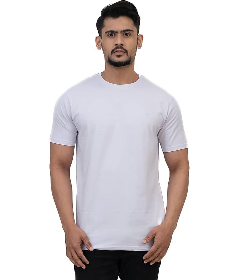 Cotstyle Pack of 1 Cotton Regular Fit Men's T-Shirt ( Sky Blue )