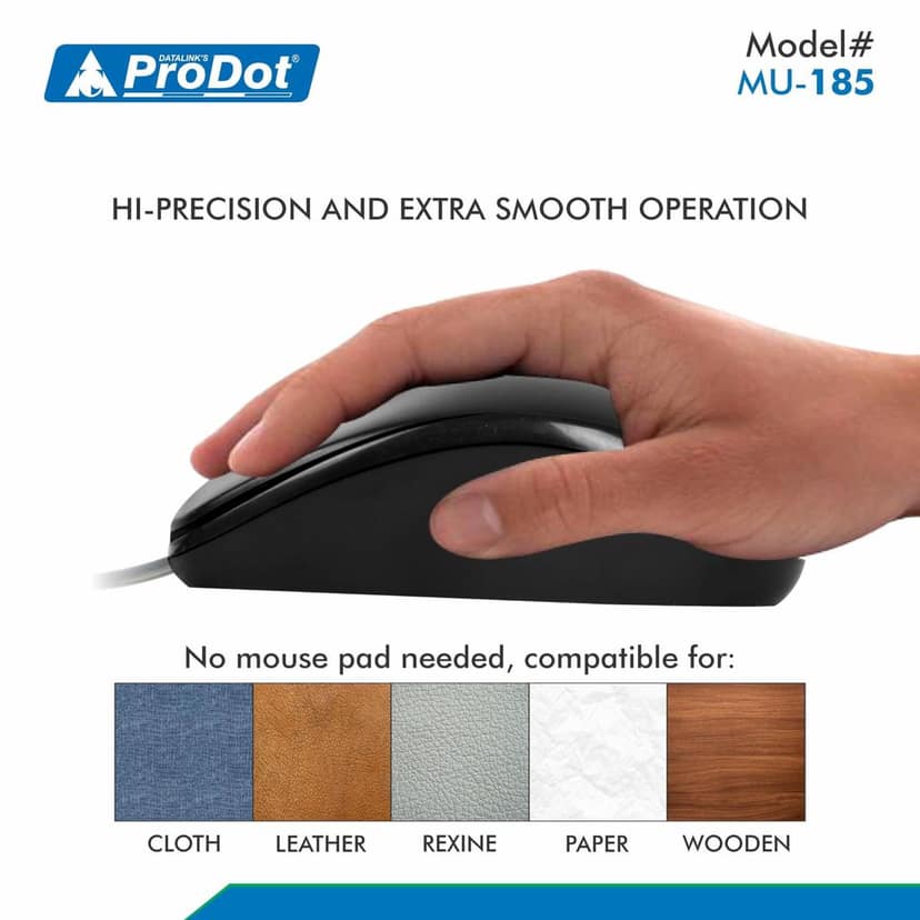 ProDot High-Performance Mouse - Ergonomic Design, Precise Tracking, Universal Compatibility - Ideal for PC, Mac, Gaming, and Office Use view 3