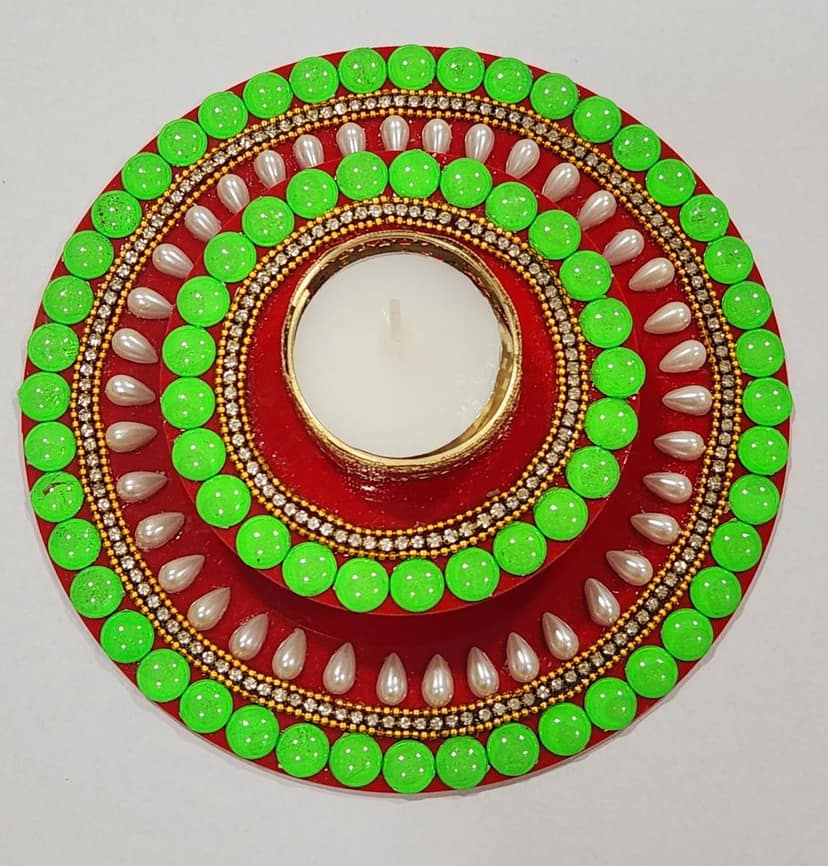 2 Layer Acrylic Candle Holder view 2