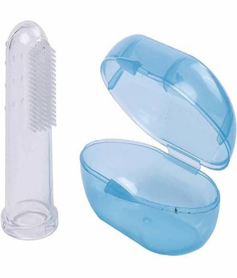BBYARAJ Multi-Colour Silicone Baby Toothbrush ( 1 pcs )