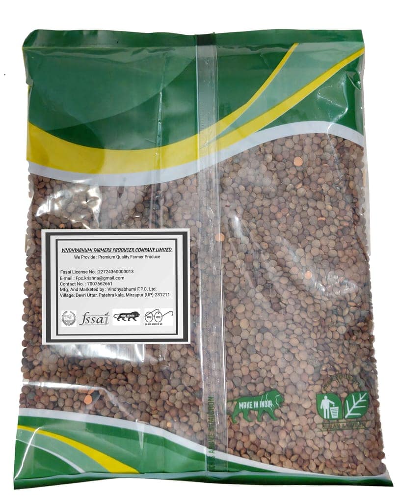 Organic Masoor Whole (1 Kg) - Vindhyabhumi Farmers Produce view 3