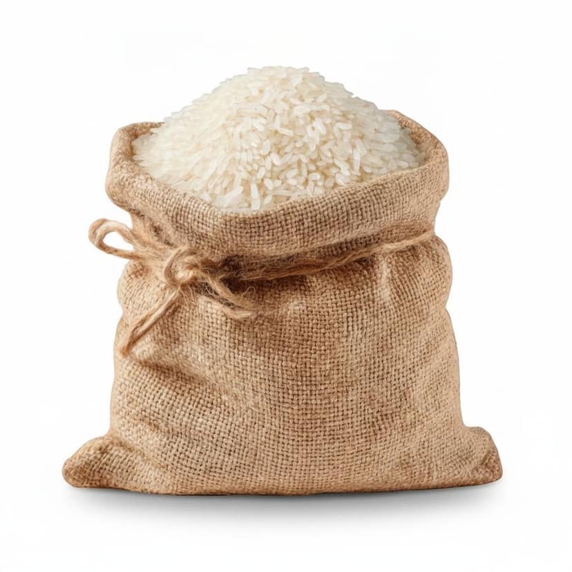 Premium Quality White Rice - 100 kg - One burlap sack of rice