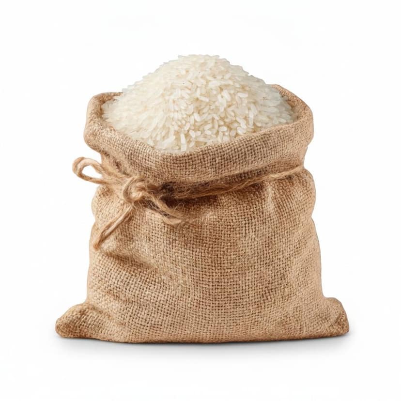 Premium Quality White Rice - 100 kg - One burlap sack of rice view 3