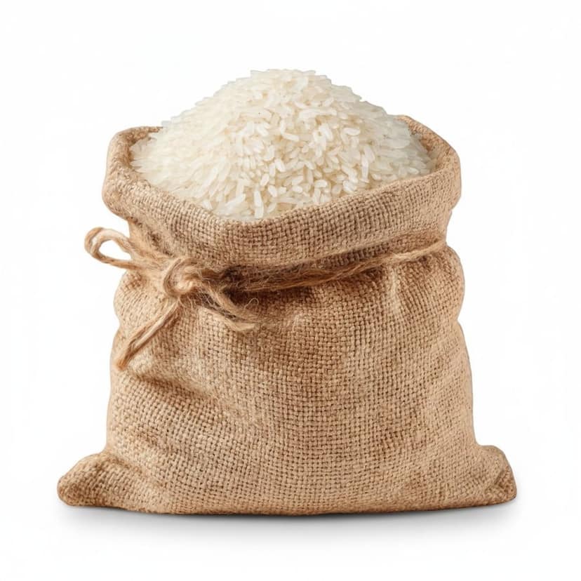 Premium Quality White Rice - 100 kg - One burlap sack of rice view 4