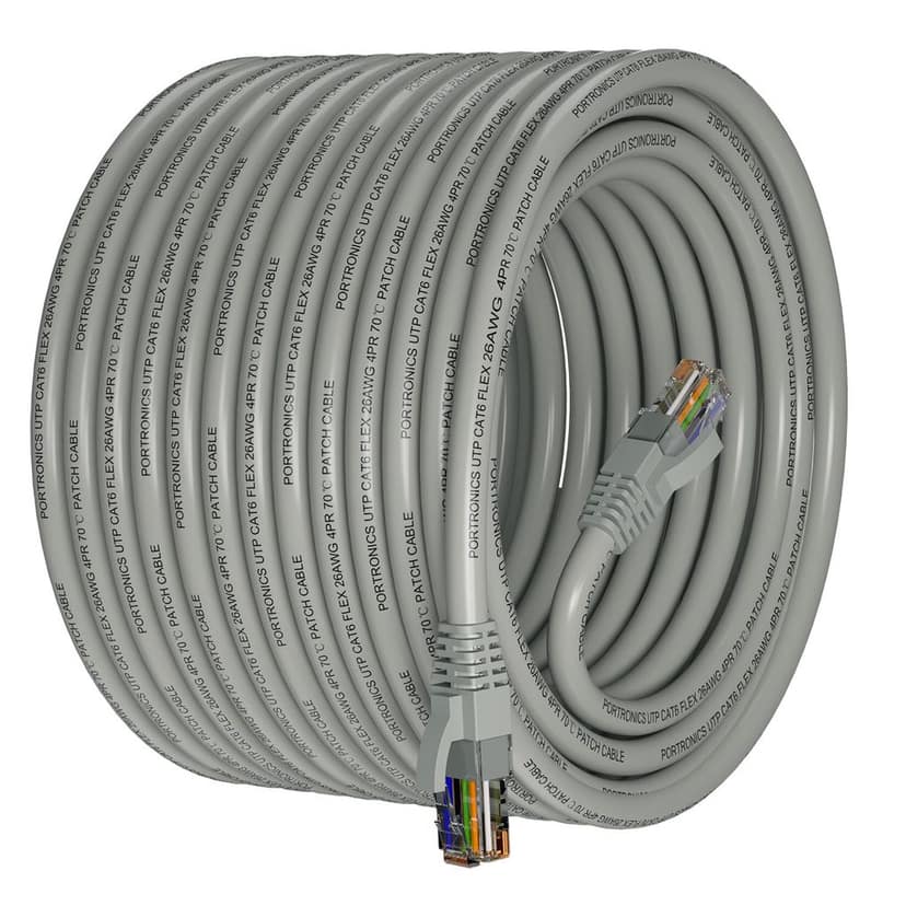 Portronics NetX20 CAT-6 Ethernet Cable 20M, RJ45 to RJ45 LAN Cable view 6