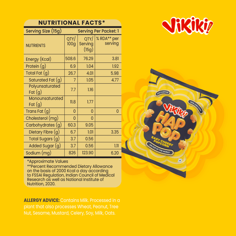 Happop Delicious and Crunchy Easy Cheesy Popcorn (pack of 5) view 3
