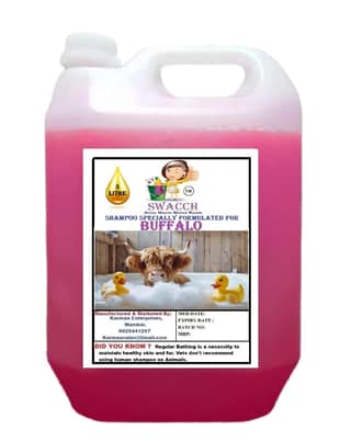 Swacch Shampoo Specially Formulated for Buffalo (5 Litre) Rose