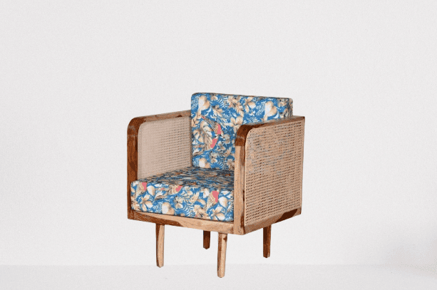 Jamani art craft; single sofa made with sheesham wood view 2