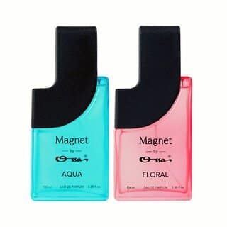 Ossa Magnet Aqua Floral Unisex Eau De Parfum Combo Pack Long Lasting Fragrance Perfume for Men Women (Pack of 2)