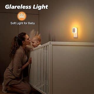 Night Lamp Sensor Light for Bedroom Bed Side Home Smart Automatic ON/Off Dim LED Lights Energy Saving 0.5W Lamp Lo view 2
