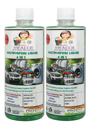 Swacch Multipurpose Liquid 4 IN 1 (500ML) (Pack of 2)