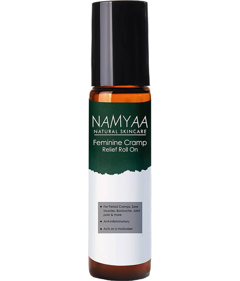 Namyaa Feminine Cramp Relief Roll On | For Period Cramps, Lower Back Pain & Body Pain | 10Ml