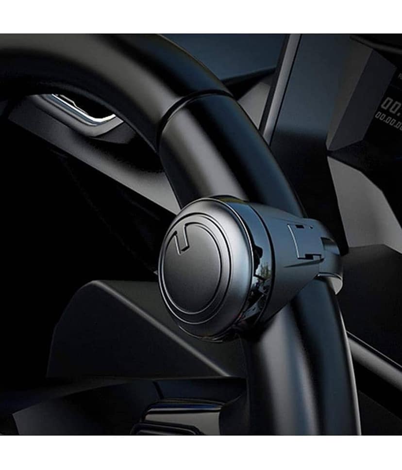 18-ENTERPRISE 3R Black 360° Rotation Universal Car Steering Knob Wheels Spinner Knob Power Save Easy Turn Ball (Pack of 1).