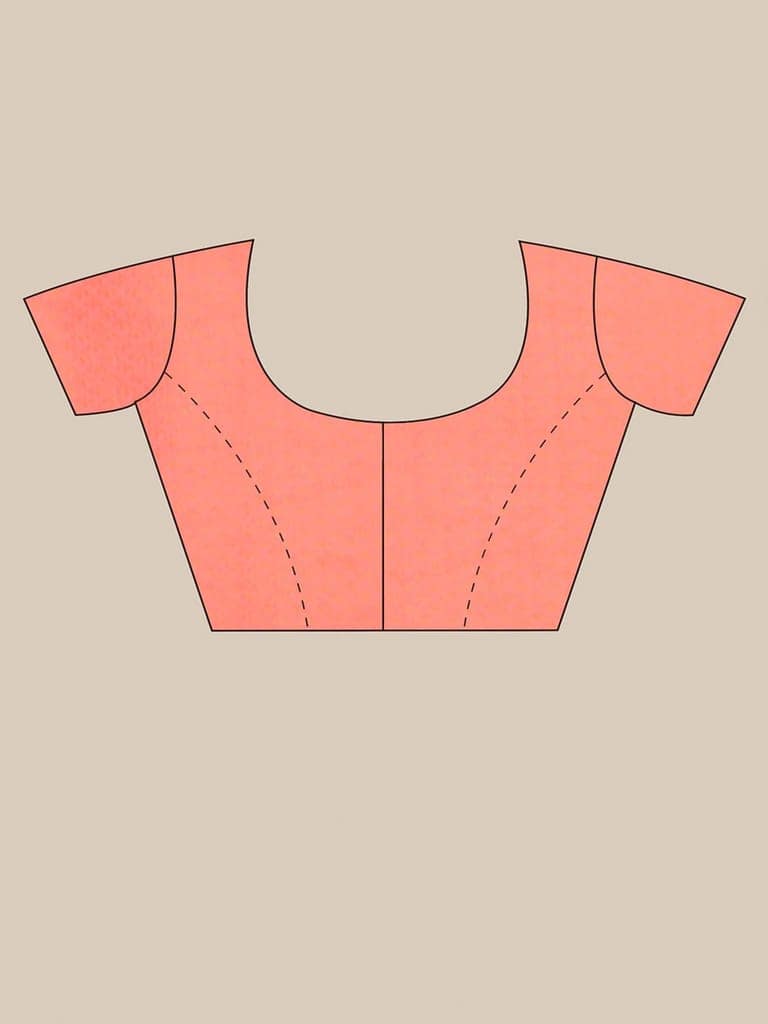 Pink Khadi Silk Saree view 5