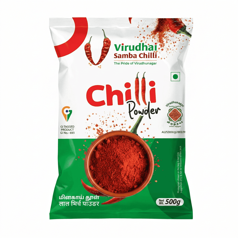 Virudhai Samba Chilli Powder (500g)