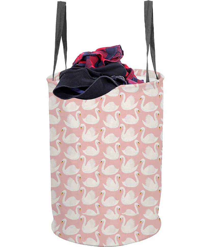 PrettyKrafts Laundry Basket for Clothes with Handles Round shape without lid (45 LTR) Pack of 1