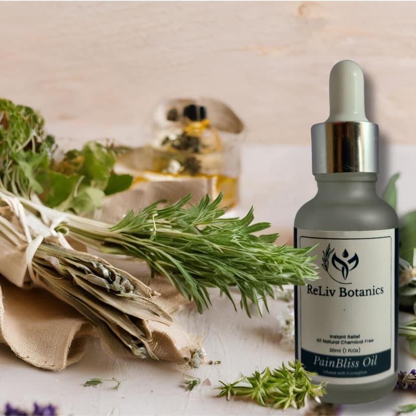 Reliv Botanics PainBliss Oil - Instant Relief, All Natural, Chemical Free, 30ml (1 fl. oz.), Infused with Eucalyptus