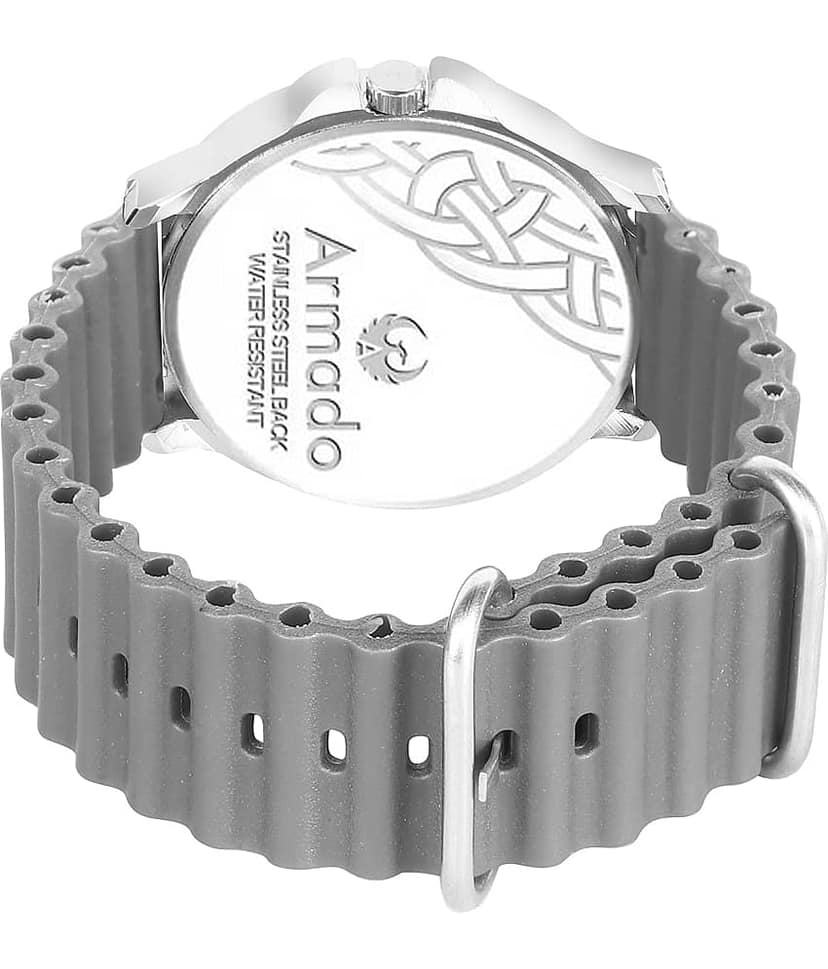 Armado Light Grey Silicon Analog Men's Watch view 2