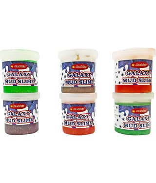 RABBIT'S Galaxy Mud Slime Pack of 6|Play Slime Set|Putty Toy|Jelly Slime| Best Slime for Kids|Play Slime for Kids|Slime kit for Kids Boys Girls|Slime Party Set|Colorful Slime for Kids|Slime for Kids|Slime|Recommended age 3+|