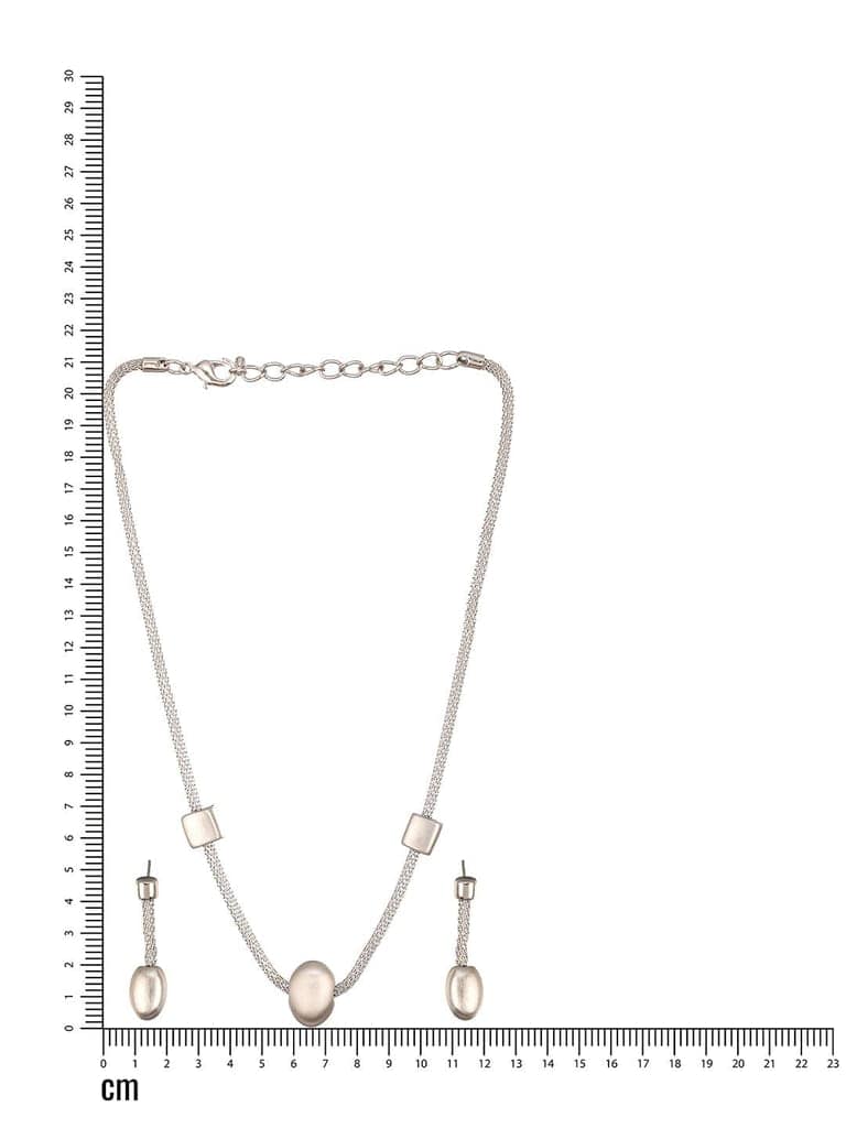 Anti-tarnish Silver Toned Trendy Chain Jewelry Set view 7