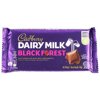 Cadbury Dairy Milk Black Forest - Imported, 160 G