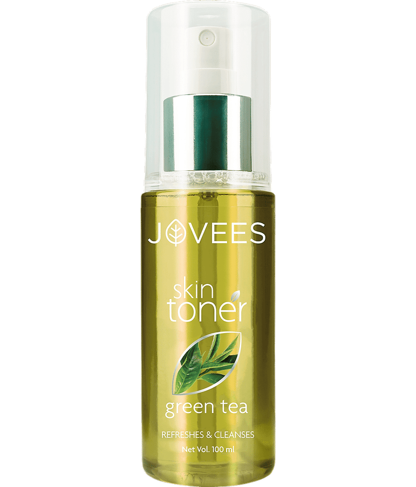 Jovees Herbal Green Tea Skin Toner Cleanses & Moisturises Pore Tightening, 100ml (Pack of 1)
