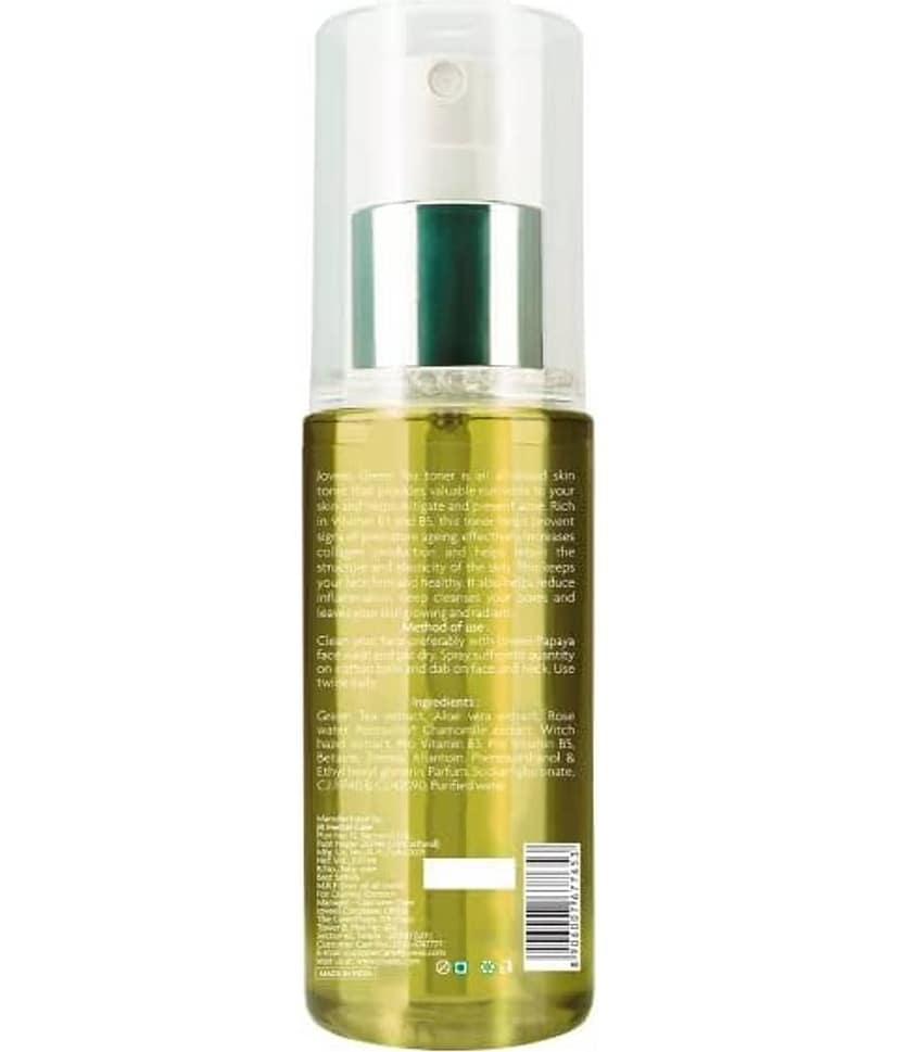 Jovees Herbal Green Tea Skin Toner Cleanses & Moisturises Pore Tightening, 100ml (Pack of 1) view 2