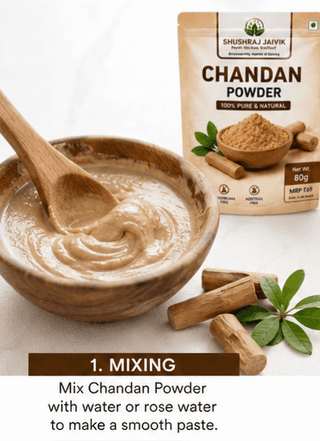 SHUSHRAJ JAIVIK Chandan Powder Combo Pack | 2 Pouches | 160g Total | 100% Pure & Natural Sandalwood Powder