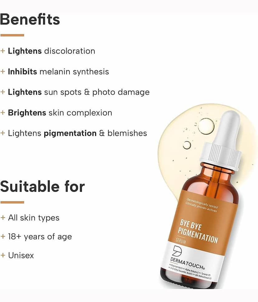 Dermatouch Face Serum Niacinamide Pigmentation Reducing For All Skin Type ( Pack of 1 ) view 2