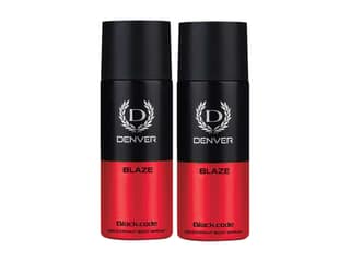 Denver Black code Blaze Deodorant For Men - 150ml Each Pack of 2
