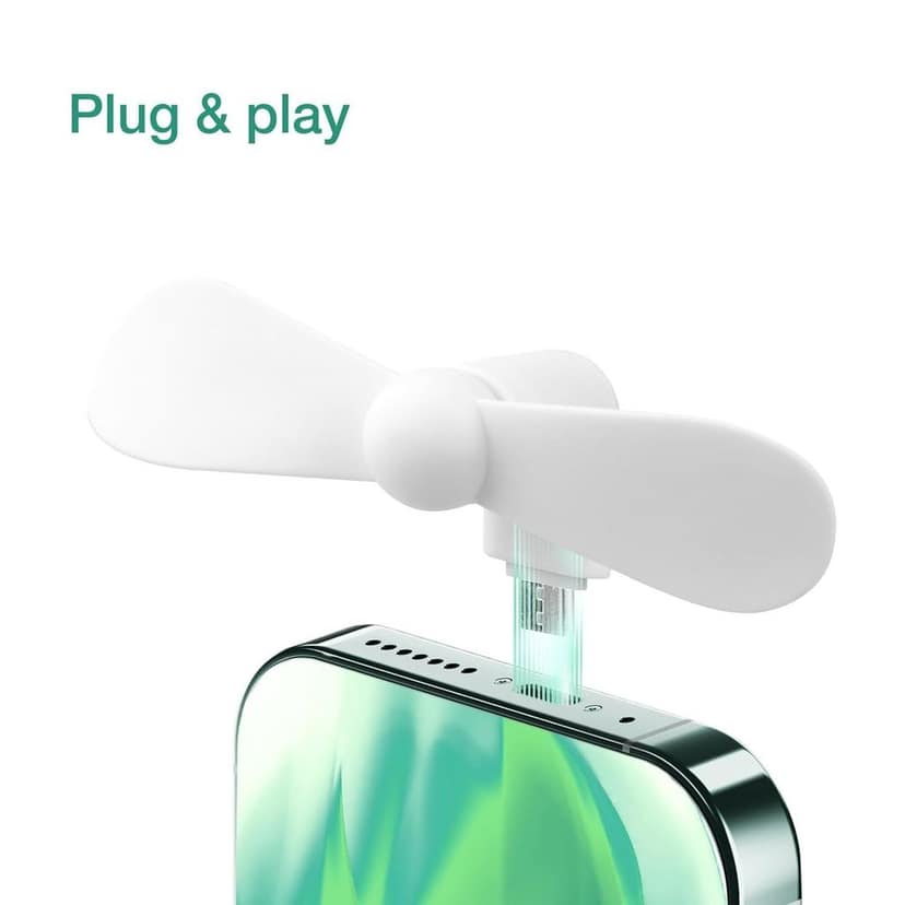 Micro / Android USB Mini Fan Flexible USB Fan (1 Pc / Loose) view 3