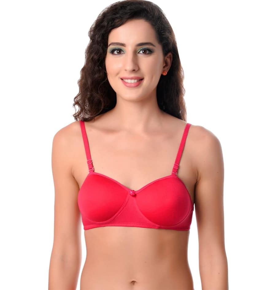 ADORNSTAR Women's Cotton Light Padded Full Coverage Bra view 4