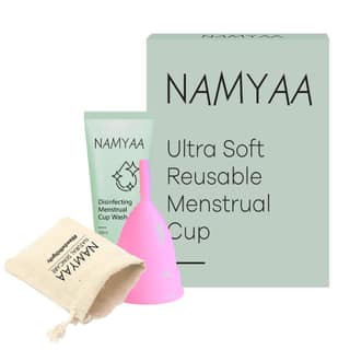 Namyaa Ultra Soft Reusable Menstrual Cup for women, Small (< 16ml)