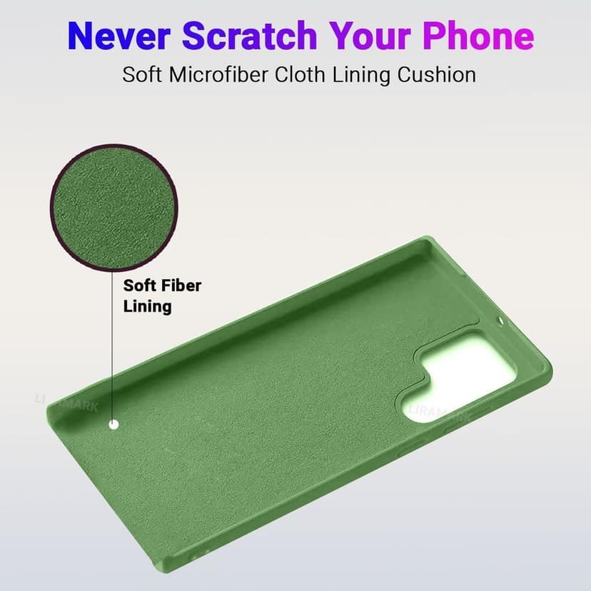 LIRAMARK Liquid Silicone Soft Back Cover Case for Samsung Galaxy S22 Ultra view 5