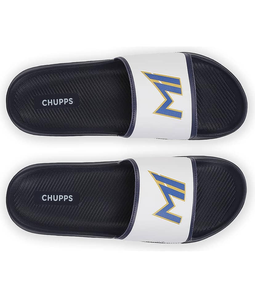 CHUPPS White Men's Slide Flip Flop view 2