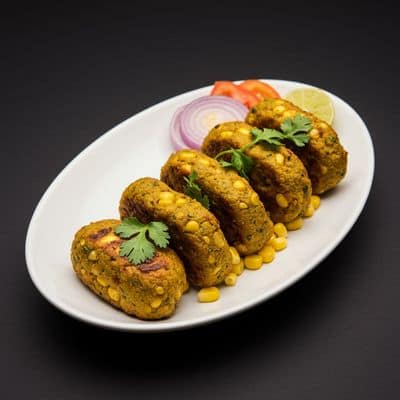 Corn Paneer Seekh Kabab