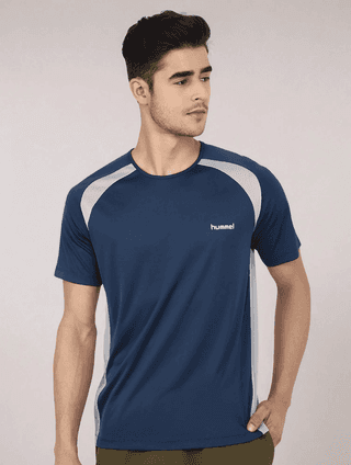Calin Round Neck Half Sleeve Solid Regular fit Polyester T-shirt for Men Comfortable Breathable Fabric Stretchable for Everyday Use Ideal for Yoga Training Gym Running or Performance
