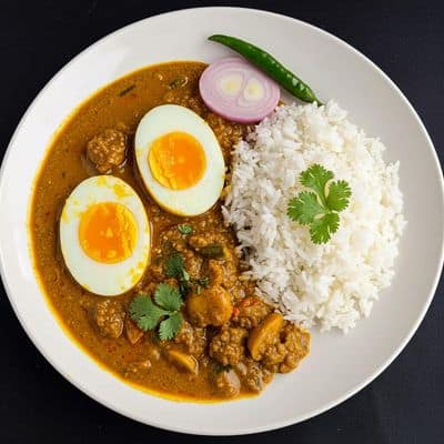 Egg Curry Rice (2 Eggs)