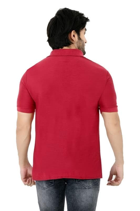 Men Polo Collar Neck Casual T-Shirt view 2