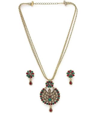 Sukkhi White Alloy Necklace Set ( Pack of 1 )